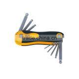 8pcs Curve Key Set(17071 Folding Wrench Set, Wrench, Multifunction)