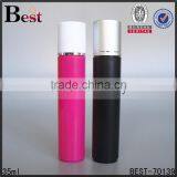 Cosmetic Fragrance Black 35ml Plastic Perfume Bottle Roll on Silver Aluminum Outer Cover Stainless Steel Roller thumbnail-5
