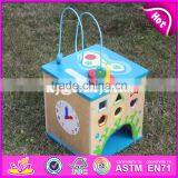 2017 New Design 5 in 1 Multi-function Children Wooden Bead Maze Table W11B134 thumbnail-6