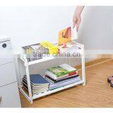 2 Tier Expandable Adjustable Under Sink Shelf Storage Shelves Kitchen Organizer thumbnail-3