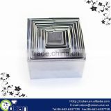 High quality Square Shape 11 pcs stainless steel cake ring set,cake mold CK-CM0687
