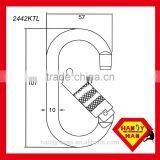 2442KSG Screw Lock 25kN Galvanized Steel Oval Carabiner thumbnail-4