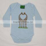 Newborn Baby Bodysuit 100% Organic Cotton White Baby Clothing Summer Style Long Sleeves Clothes thumbnail-1
