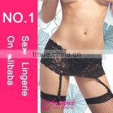 Sunspice Fashionable Design Black Panty Floral Lace Mini Skirt Sexy Panty thumbnail-1