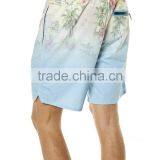 2015 New Design 100% Cotton Mens Printed Shorts Mens Swim Short Beach Style Blue Color Fashion Mens Shorts thumbnail-3