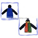 Fashion kids cotton clothes both sides wear winter coat warm hooded cotton coat