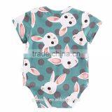 Newborn Lovely Headbands Green Yellow Rabbit Outfit Set Animal Baby Romper Unisex thumbnail-1