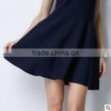 2016 Hot Selling Europe Style Lady One Piece Dress Pure Color Knitting Dress thumbnail-5