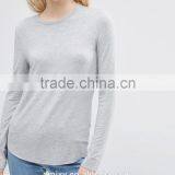 2016 Hot Sale Women Blank Long Sleeves Girls Favorite T-shirt thumbnail-3
