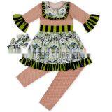 2017 Cute Summer Fall Kids Outfits Baby Ruffle Pants Clothes Sets Toddlers Clothing Girls Ruffle Outfits Wholesale Price thumbnail-6