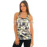 Wholesale Custom Print 100% Polyester Sublimation Stringer Women Tank Top thumbnail-6