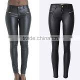 EY0197P Fashion Custom Black Sexy Tight pu Leather Pants Women pu Pants thumbnail-1