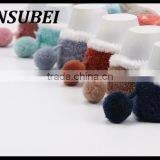 South Korea Autumn and Winter Coral Velvet Cartoon Children Socks,baby Floor Socks,Feather Yarn Doll Shoe Socks thumbnail-3