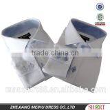 Boy's White Oxford Long Sleeve Contrast Collar and Placket Spread Collar Shirt thumbnail-1