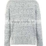 OEM Clothing Manufacturing Knitted Wool Dot Pattern Womens Sweaters With Low Price thumbnail-6