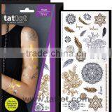 Adult Flash Temporary Tattoo Gold and Silver Tattoos Sticker thumbnail-1