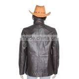 Black Cow Hide Soft Leather Jacket Available in All Sizes thumbnail-3