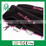 Cotton soft sports towel fast drying travel gym towels with zipper pocket