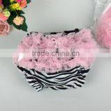 Baby Zebra Bloomers With Chiffon Ruffle Kids Underwear