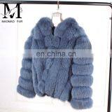 New Design Ladies Winter Fox Fur Coat Fashion Beautiful Wholesale Custom Fox Fur Transformer Coat