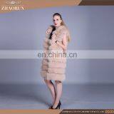 Wholesale China Import fur coat hooded / long fur vest fur coat with high quality