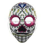 White EVA Mask Covered With Fabric With Diamond Decoration for Halloween, Carnival and Party thumbnail-1