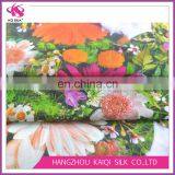 Floral Digital Print Cotton Silk Colorful Silk Blend Cotton Fabric Silk Fashion Fabric for Lady Dress