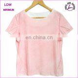 Women Color Spray Printing T-shirts New Neckline Design Cotton t Shirt thumbnail-1