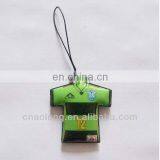 T-shirt Sports Pvc+microfiber Material Mobile Phone Screen Wipe for Promotion