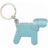 Fashion classical leather dog keychain pu keyring