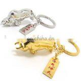 Silver and Golden Cow Lover Keychain