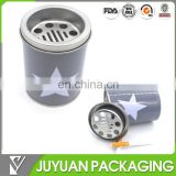 Custom round metal tin made ashtray products
