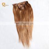 Factory Direct OEM 120 160 220 260grams Set Double Drawn Clip in Hair Extension Full Head Set thumbnail-1