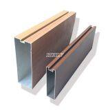 Aluminum Square Tube Ceiling for Station/Wooden Grain Aluminum Linear Ceiling/Metal Linear Ceiling thumbnail-1