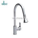 Long neck deck mounted automatic sensor pull out kitchen faucet