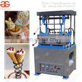Large Capacity Semi-Automatic Stainless Steel Sugar Ice Cream Wafer Cone Baking Equipment Kono Pizza Cone Making Machine Price