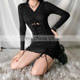 LAITE D2186 Autumn&winter Best Sellers Women Fashion Bandage Hollowing Out Casual Dresses Ladies Bodycon Sexy Dresses thumbnail-6