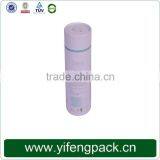 Black Paper Tube Canister Round t Shirt Hat Box With Plastic Hot thumbnail-4