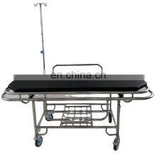 Stainless Steel Ambulance Emergency Stretcher Cart Patient Transport Trolley for Hospital thumbnail-1