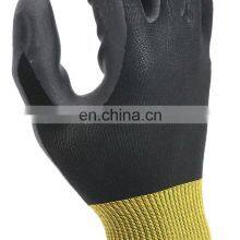New Black Knitted Seamless Nitrile Foam Coated Work Labor Glove thumbnail-3