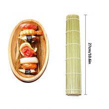 Factory Supply 27*27cm Natural Japanese Craft Bamboo Sushi Rolling Mat thumbnail-1