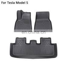Factory Supply Ecofriendly Waterproof Customized Injection Mould TPE Car Trunk Floor Mat Fit for Tes la MODEL S thumbnail-1