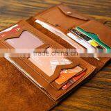 New Designer Hand-made Cowhide Leather Wallet Retro Couples Wallet Unisex Wallet Purse thumbnail-5