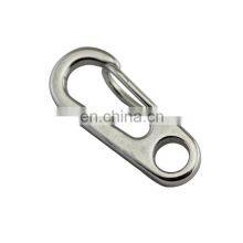 Wholesale Stainless Steel 304/316 Carabiner Quick Released Eye Split Keychain Snap Clip Hook 35MM Dog Leashes Bag Carabiner
