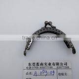 Rockin Beads Brand, 5 Metal Frames Snap Clasp Arch Pattern for Large Coin Style Purse Gunmetal Black Tone 6.3*3.5cm thumbnail-1