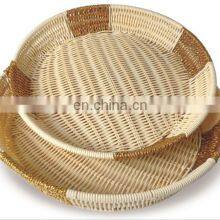 Supermarket Round Fruit and Vegetable Food Grade Plastic Rattan Basket Display Bread Basket Storage Basket thumbnail-2