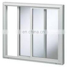 Powder Coating Aluminum Triple Track Inside Grill Glass Sliding Window With Mosquito Net thumbnail-3