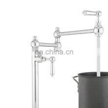 Ritual Retractable Deck Mount Pot Filler With Metal Lever Handle