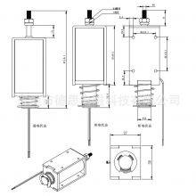 DS-1253 DC Frame Type Push Pull Solenoid Electromagnets 24v 10mm 20n Push Pull Solenoid thumbnail-2