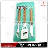 Wooden Bbq Tool Set Accessories Gadget thumbnail-1